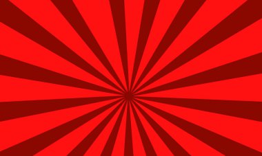 Kırmızı Arkaplanda Retro Güneş Işıkları Yazın Bayrak Tasarımı İçin Güneş Işığı Deseniyle