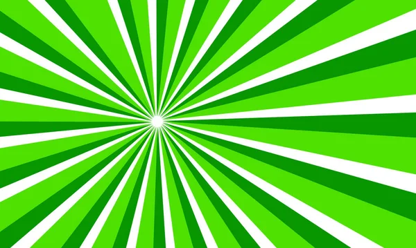 Pop Art Sunburst Efektiyle Parlak Yeşil Çizgi Film Arkaplanı
