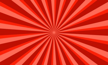 Parlayan Işınlar Soyut Arkaplan Tasarımı ile Kırmızı Güneş