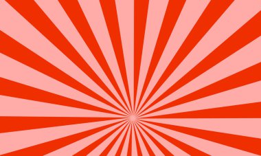 Parlayan Işınlar Soyut Arkaplan Tasarımı ile Kırmızı Güneş