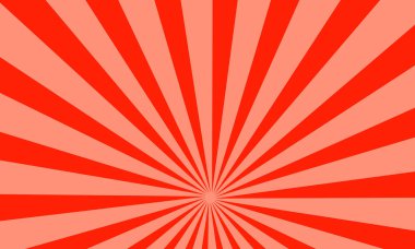 Parlayan Işınlar Soyut Arkaplan Tasarımı ile Kırmızı Güneş