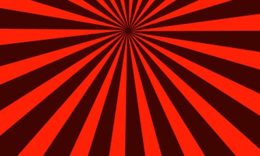 Parlayan Işınlar Soyut Arkaplan Tasarımı ile Kırmızı Güneş