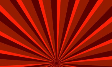 Parlayan Işınlar Soyut Arkaplan Tasarımı ile Kırmızı Güneş