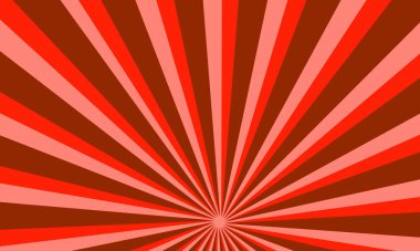 Parlayan Işınlar Soyut Arkaplan Tasarımı ile Kırmızı Güneş
