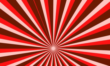 Parlak Güneş Patlaması Desenli Kırmızı Soyut Arkaplan