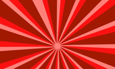 Parlak Güneş Patlaması Desenli Kırmızı Soyut Arkaplan