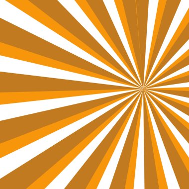 Retro Orange ve Yellow Sunburst Rays Soyut Arkaplan Tasarımı