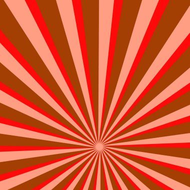 Parlak Güneş Işığı Işınları Desenli Kırmızı Soyut Arkaplan