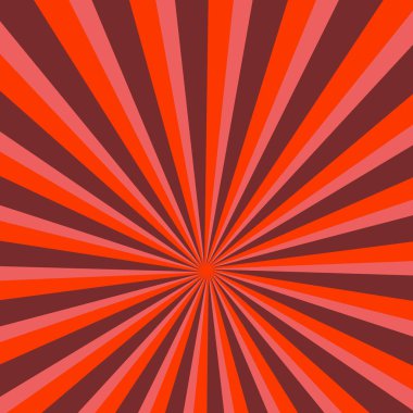 Parlak Güneş Işığı Işınları Desenli Kırmızı Soyut Arkaplan