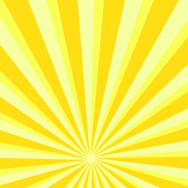 Parlak Güneş Patlaması Desenli Sarı Soyut Arkaplan