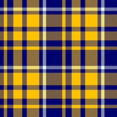 Halloween Tartan Plaid Seamless Scottish Checkered Fabric Pattern in Black and Orange Colors