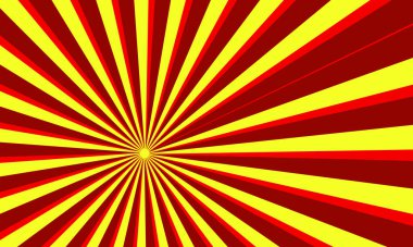 Tasarım için Parlak Sarı Güneş Işını Arkaplanı