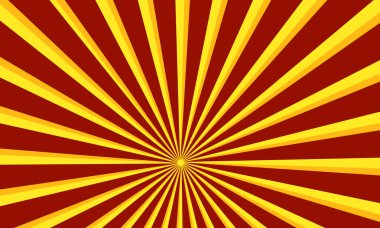 Tasarım için Parlak Sarı Güneş Işını Arkaplanı