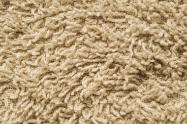 Uzun uyku bej banyo havlu doku. Banyo aksesuar arka plan