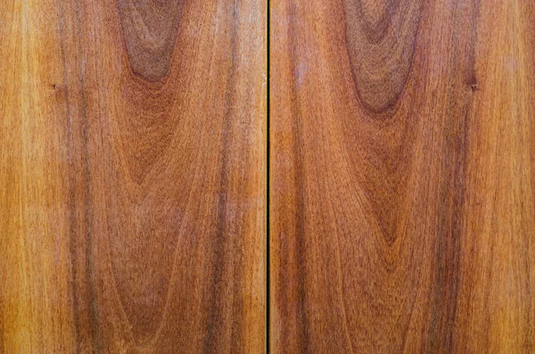 Book-Matched Wood Panels Background. Joints of Decorative Finishing from Wood Panels on Interior, Exterior Walls or Kitchen Facades. Mirror Matching Pattern of Two Wood Wallboards