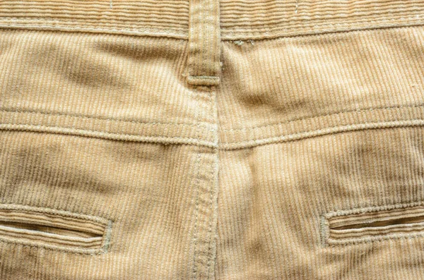 Tejido Pantalones Pana Como Fondo Bolsillo Pantalones Primer Plano Textura —  Fotos de Stock