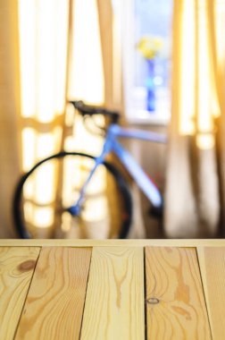 Ürün Yerleştirme Arkaplanı. Tahta Masa