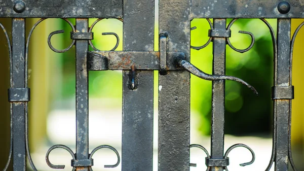 Iron Gate Handle Closeup