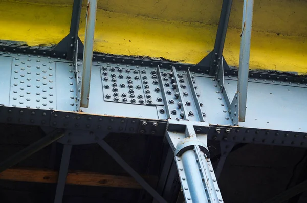 ボルトとリベット接合部の鋼構造 — ストック写真