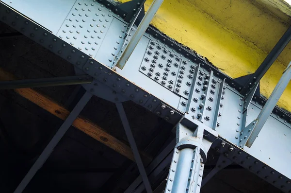 ボルトとリベット接合部の鋼構造 — ストック写真