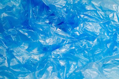 Mavi plastik torba doku