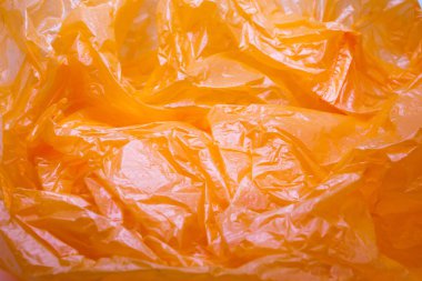 Turuncu Renk Plastik Torba Doku