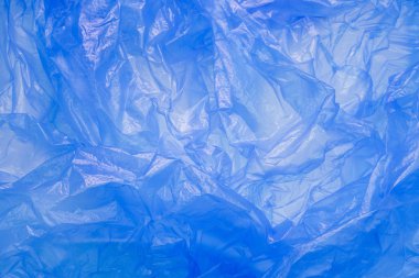 Mavi plastik torba doku