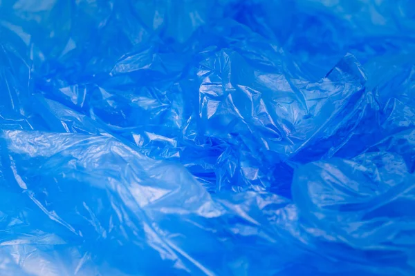 Tekstura niebieskie torby plastikowe — Zdjęcie stockowe