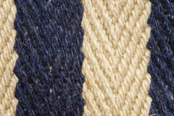 Textura proužkované tkaniny. Herringbone doplíněné zblízka — Stock fotografie