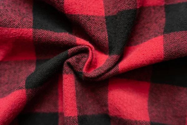 Crumpled Black and Red Fabric in a Cage — Stock Image Crumpled Black and Red Fabric in a Cage Stock Picture