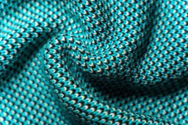 Mavi sentetik kumaşın arka planı