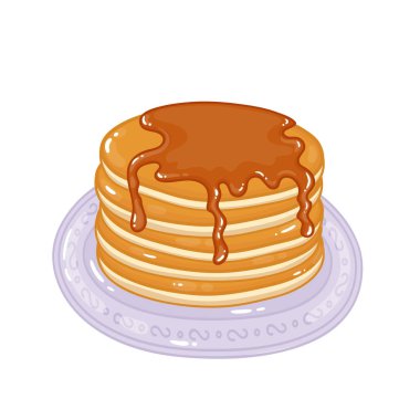 Akçaağaç şuruplu krep. 