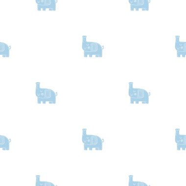 Filler İskandinav tarzı ile güzel çocukça sorunsuz vektör desen