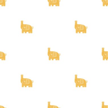 Filler İskandinav tarzı ile güzel çocukça sorunsuz vektör desen