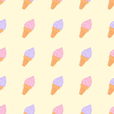 Dondurma vektör seamless modeli 