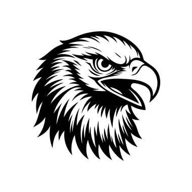 Kartal Başı Siluet Vektörü