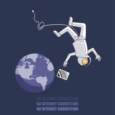 İnternet bağlantısı olmayan bir adam...