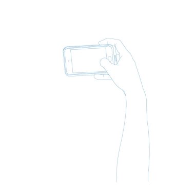 Akıllı telefonlu eller fotoğraf çekiyor.