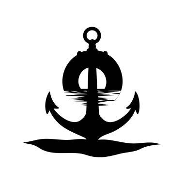 Siyah ve beyaz sunucu, gün batımı çizimi çiziminde, gün batımı siluet vektör ilülasyonunda sunucu