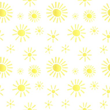 Kumaş dokusu, çocuklar ve parti aksesuarları için güneşli kusursuz suluboya deseni arzuluyor.