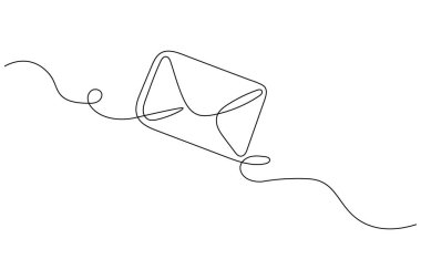 Bir satır kapla Minimalist vektör sanatı