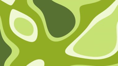 Soyut kamuflaj şekilli yeşil krem organik arkaplan