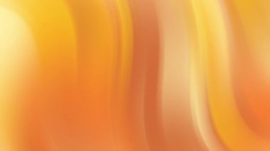 Pürüzsüz soyut sıcak eğrilerle sarı turuncu akış arkaplanı
