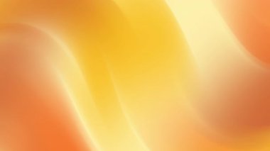 Pürüzsüz akışkan soyut eğrileri olan sarı turuncu eğimli arkaplan