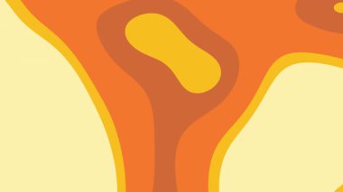 Soyut sıcak renk şekilleri akan turuncu sarı organik arkaplan