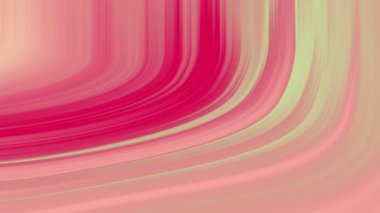Pembe kırmızı yeşil akış arkaplanı ve pürüzsüz soyut eğri çizgileri