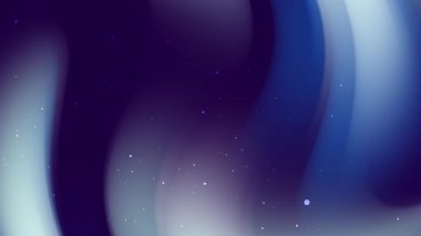 Mor mavi kozmik arkaplan akış eğimleri ve parlayan yıldızlarla