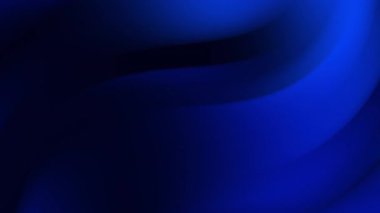Pürüzsüz kıvrımlı şekilleri olan koyu mavi dalga eğimli arkaplan