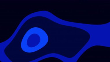 Koyu mavi organik zemin, pürüzsüz soyut akışkan katmanlı şekiller