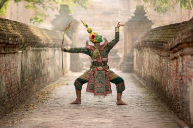 Sanat kültürü Tayland maskeli Khon (Mime) literatürde dans 